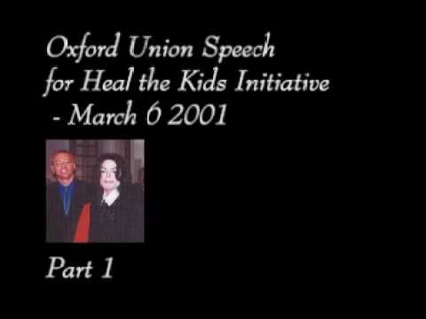 Michael Jackson’s Oxford Union Speech (Video)