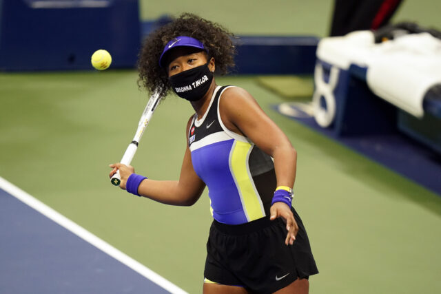 Tennis star Naomi Osaka wears masks in memory of Black lives at US Open