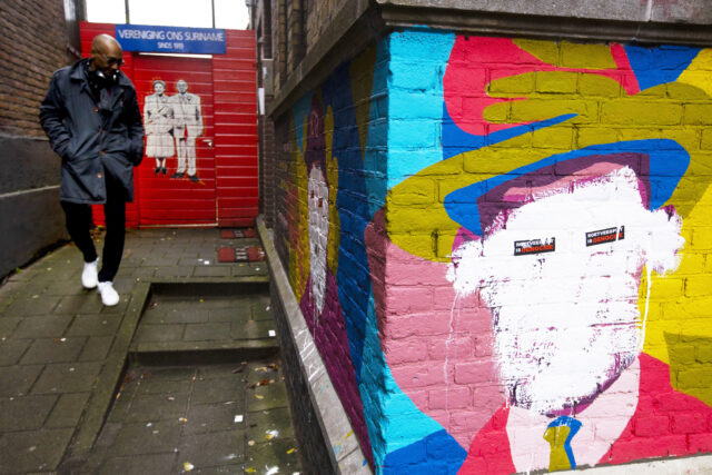 Mural at Black archive in Amsterdam vandalized
