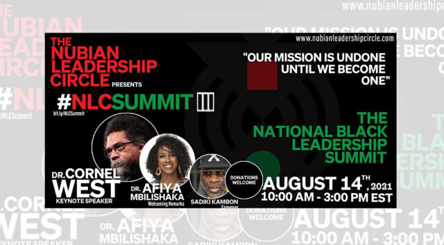 Tune in to National Black Leadership Summit III on Aug. 14