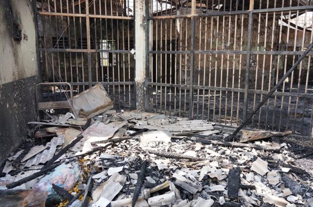 Fire kills 41 inmates, 80 hurt at crowded Indonesian prison
