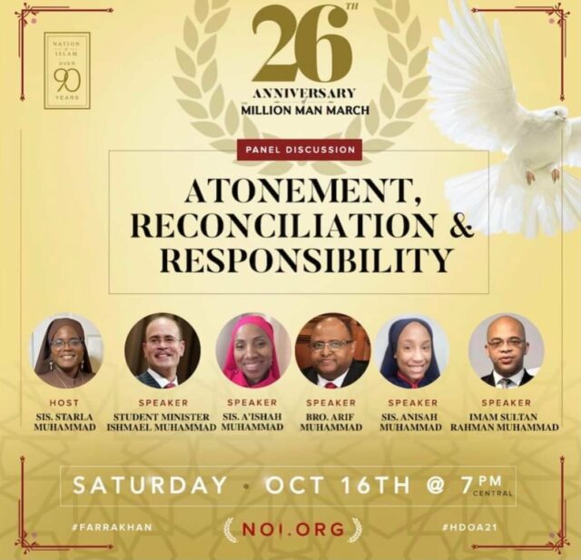 Atonement, Reconciliation and Responsibility Million Man March theme even more relevant today, says panel