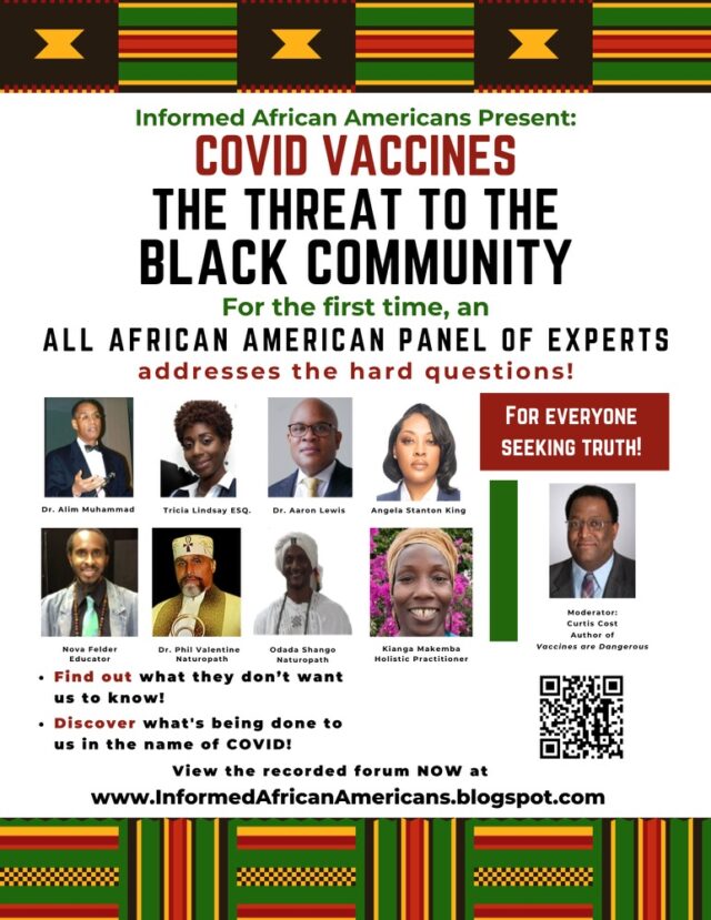 Black Experts Confirm: Covid-19 Vaccines Are The Threat To The Black Community