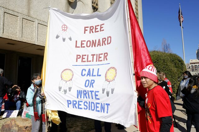 Free Leonard Peltier Now! Activists demand Biden release ill Native American political prisoner