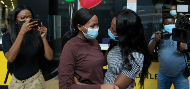After fleeing Ukraine, South African students arrive home