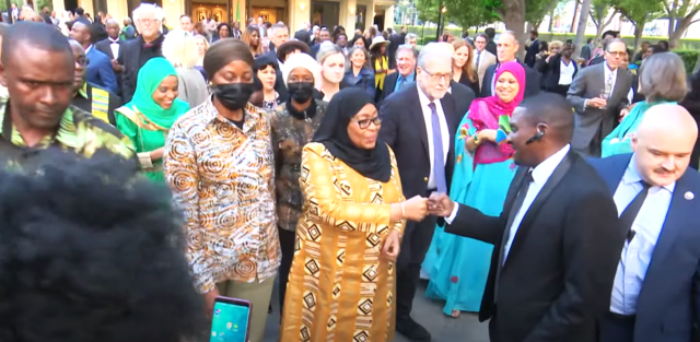 Tanzania’s Muslim female president seeks partnerships during ‘royal tour’