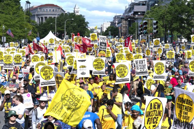Poor, not powerless: Thousands march on D.C. demanding end to poverty