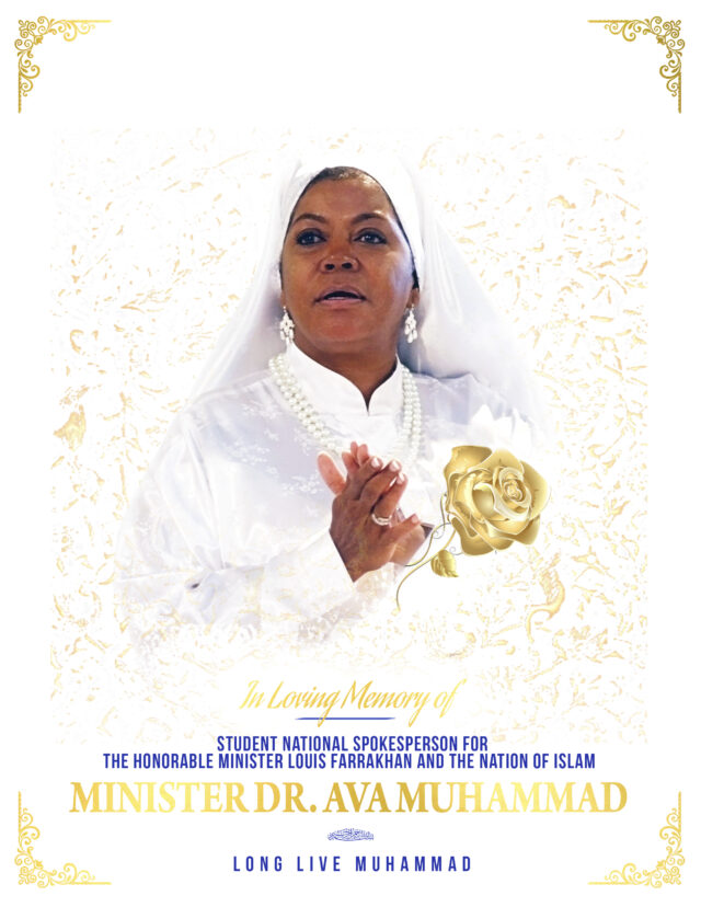 A celebration of life for the incomparable gift of Minister Dr. Ava Muhammad