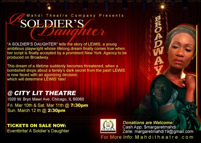 Mahdi Theatre Company set to perform ‘A Soldier’s Daughter’ in March