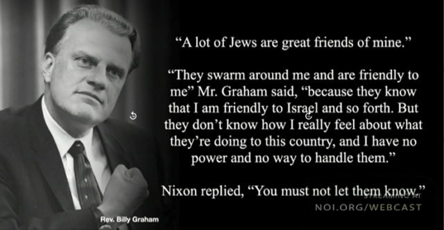 The Synagogue of Satan: What Billy Graham and Nixon whispered, Minister Farrakhan Roars