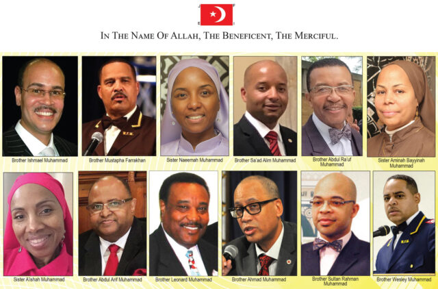 Gratitude and Thanks from Shura Executive Council of the Nation of Islam