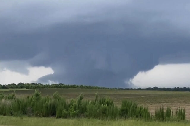 Cleanup underway after storms hit a swath of Southern states, killing at least five, destroying homes