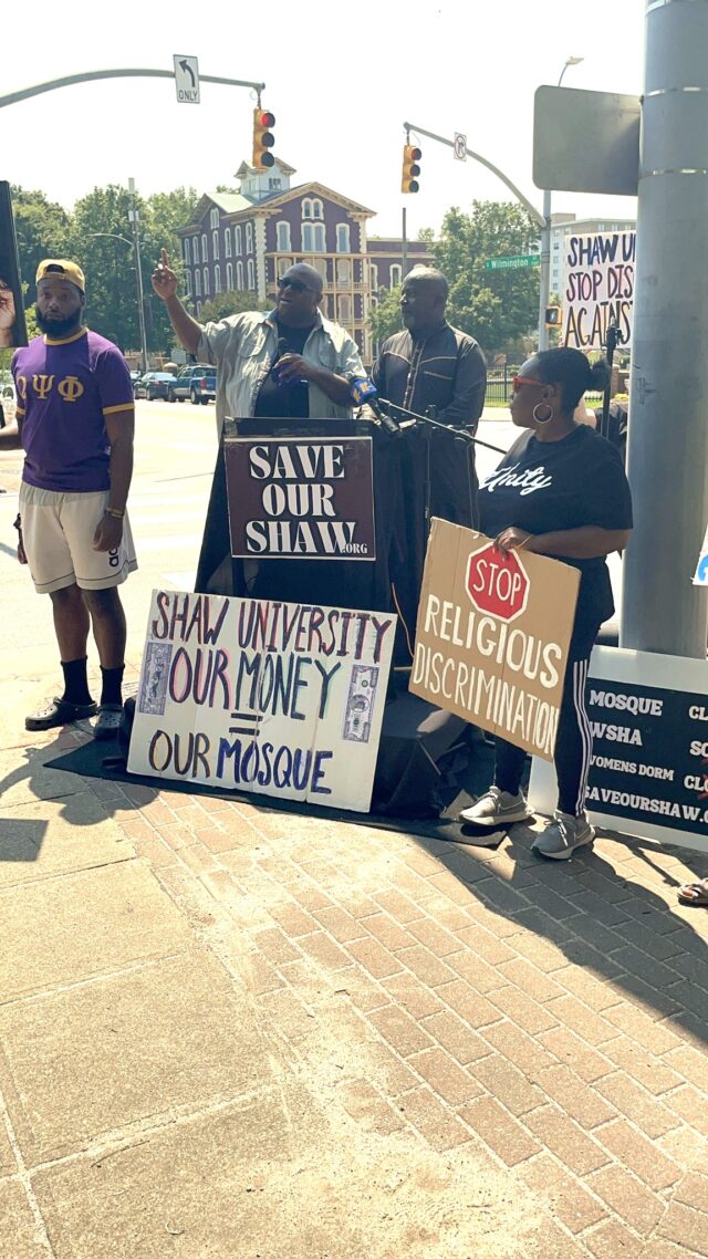 Gentrification and the battle to keep mosque open at Shaw University