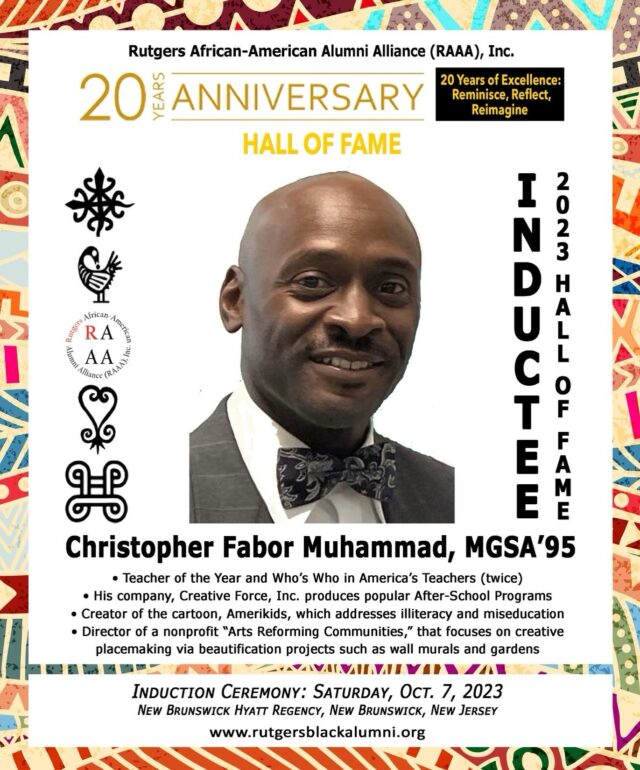 Allah’s Colouring: Black Muslim artist inducted into Rutgers African-American Alumni Alliance, Inc. 2023 Hall of Fame