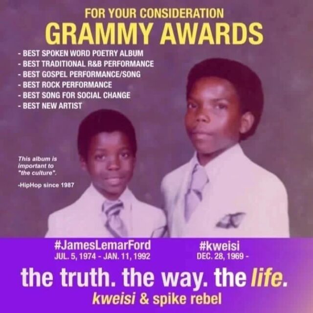 Kweisi Gharreau: Poet turns tragedy into Grammy-considered expressions
