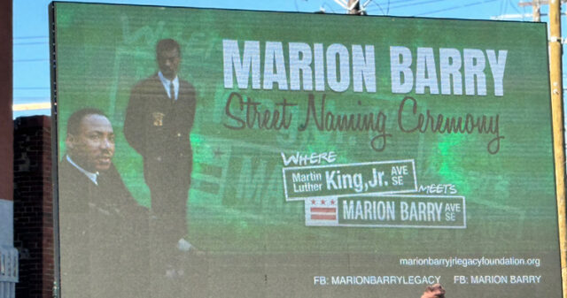 D.C.’s ‘Mayor for Life’ honored with Marion Barry Avenue
