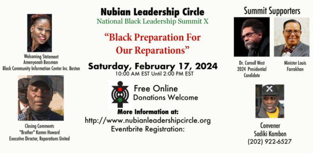 Nubian Leadership Summit X on Feb. 17 will continue to build on progress