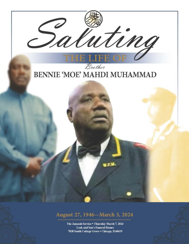 Nation of Islam salutes the life and legacy of Bennie Mahdi Muhammad