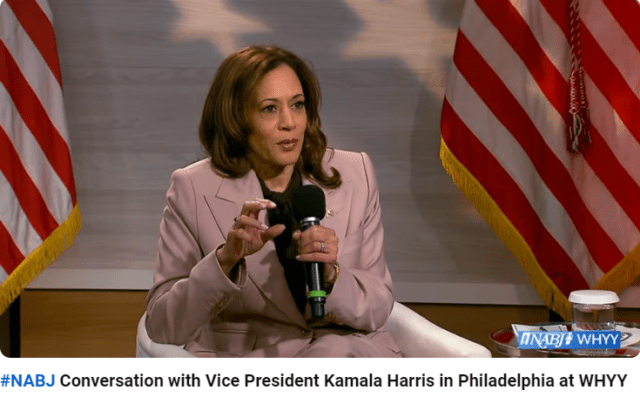 Black journalists press Vice President Kamala Harris on hot-button issues