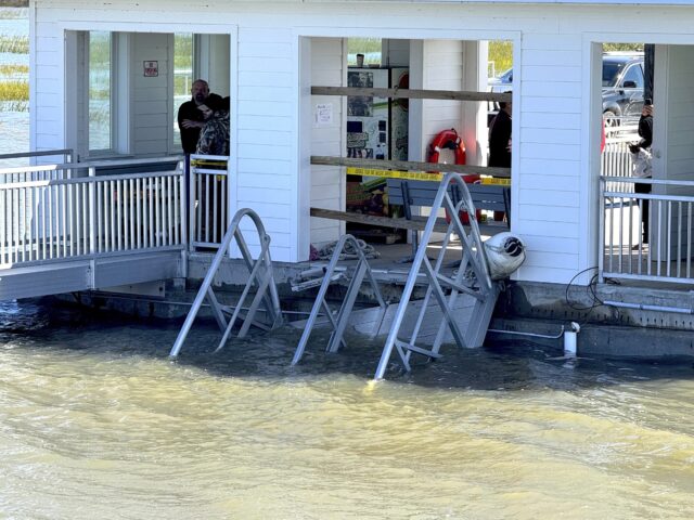 Georgia authorities investigating a dock gangway collapse on a historic island