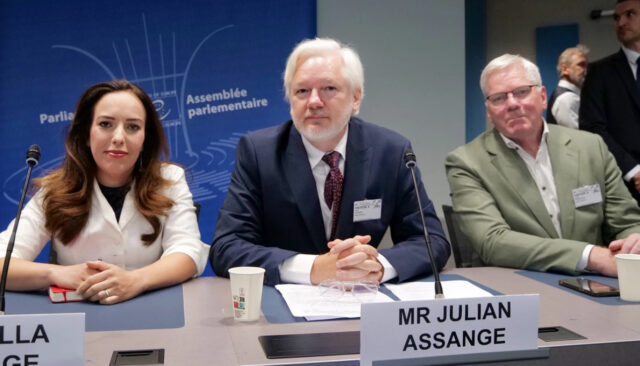 In first speech since release, Assange says imprisonment set ‘dangerous precedent’