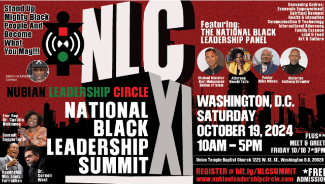 Nubian Leadership Circle to convene in-person summit October 18-19