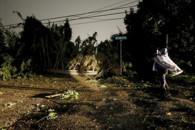 Major storm drops record rain, downs trees in Northern California after devastation further North