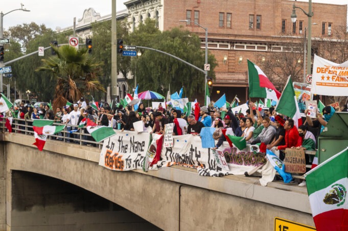 Immigration Protest Los Angeles