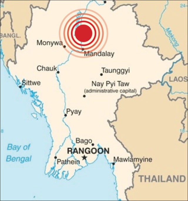 Powerful Earthquake rocks Myanmar and Thailand