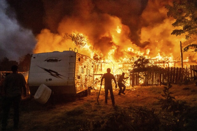 Wildfire devastates historic California gold mining town, homes burn in blaze caused by lightning