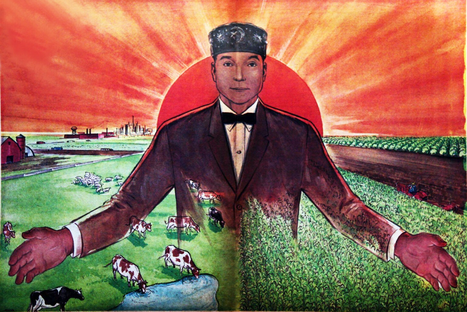 The Most Honorable Elijah Muhammad Long Sleeve Button Shirt Black Man DT02