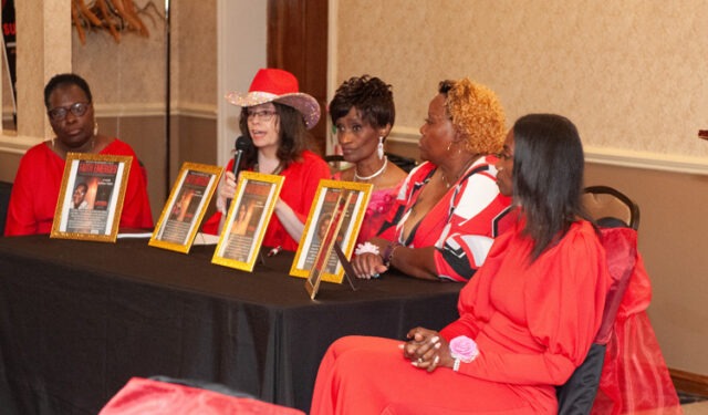Annual Warriors Talk event held in Chicago area to honor survivors A group of women sitting at a table AI-generated content may be incorrect.