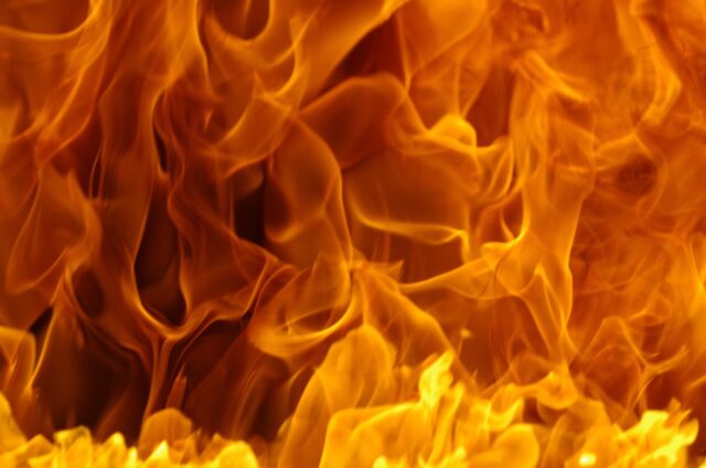 When the house is on fire, what should be done?
