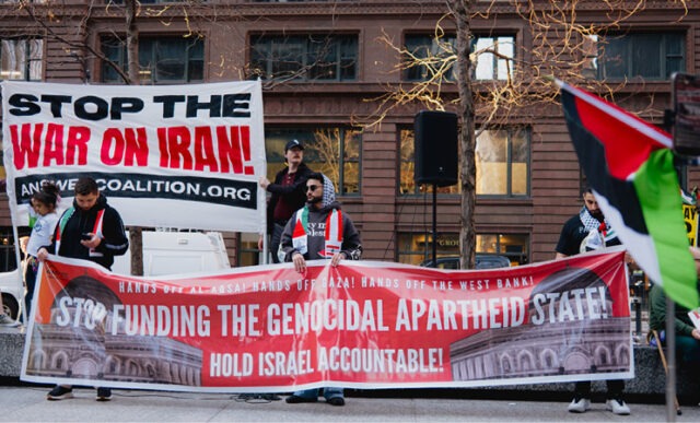‘Hands off Iran’ demonstration held in downtown Chicago