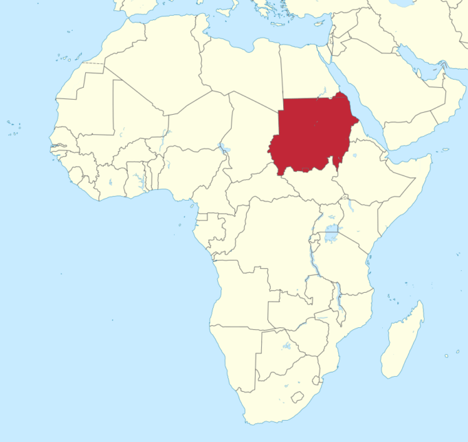 Map of Africa that shows th