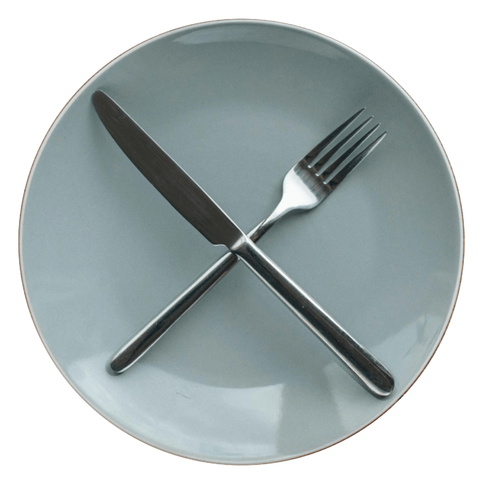 Fork knife plate
