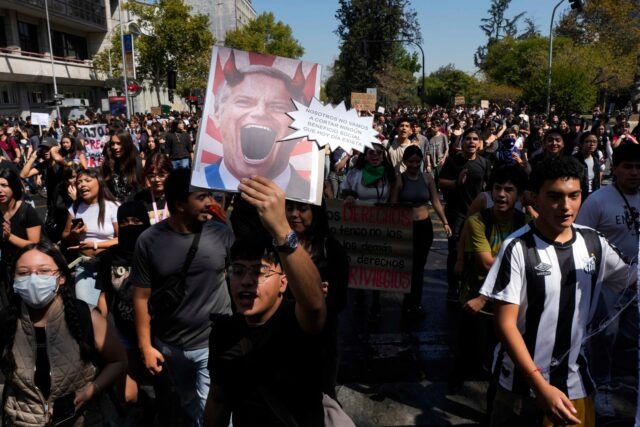 Protesters clash with police in Chile’s capital over President Kast’s education cuts