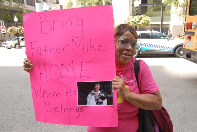 Faith leaders, supporters rally for Father Pfleger’s reinstatement